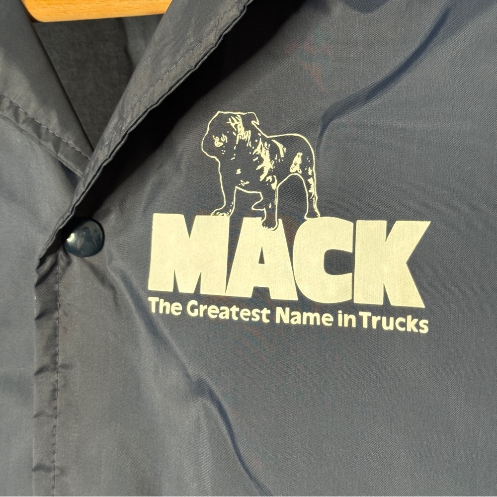 Mack ( Greatest Name In Trucks ) Chalk Line Blue Jacket - Picture 3 of 5